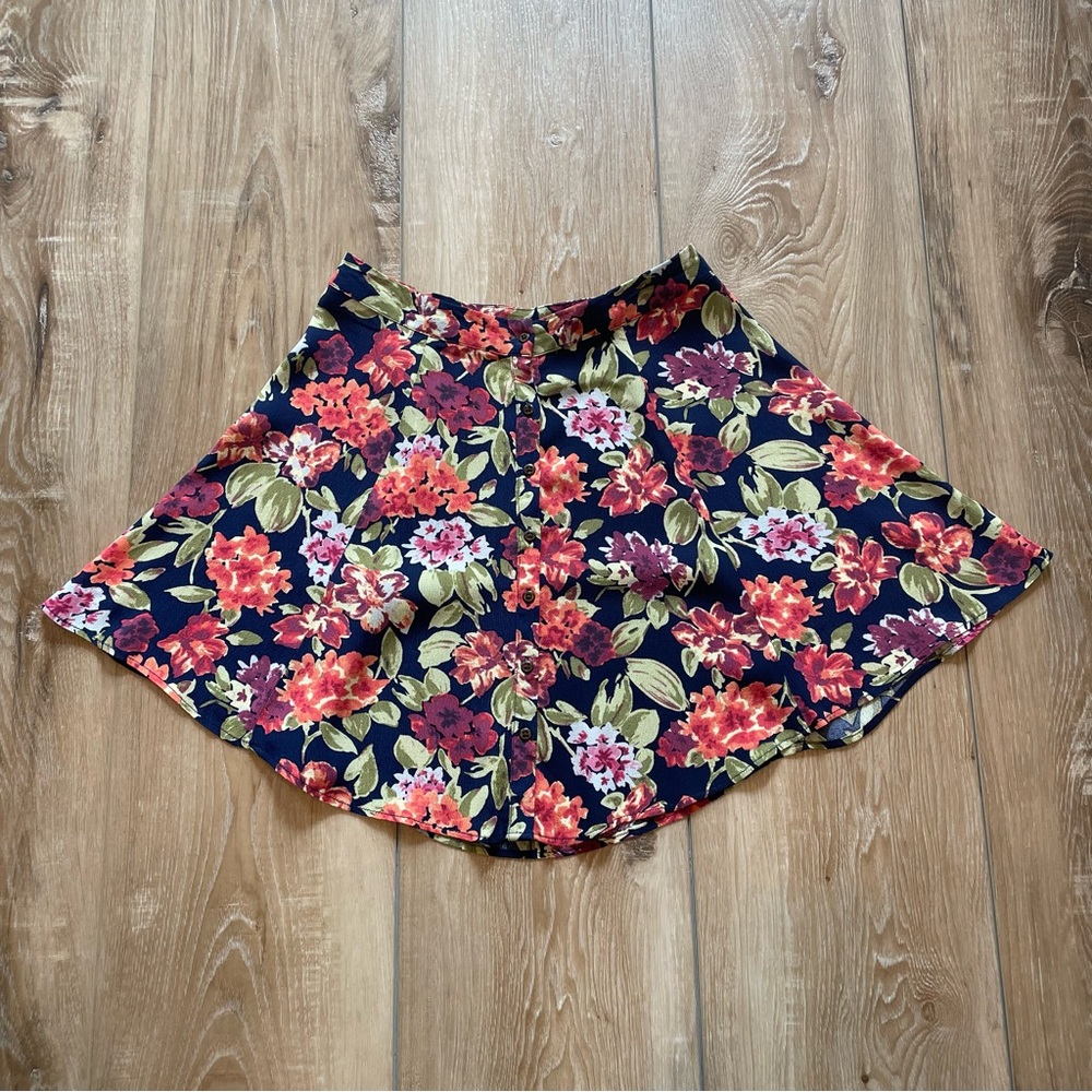 Urban Outfitters Kimchi Blue Floral Mini Skirt